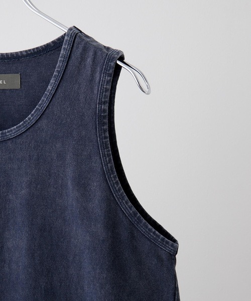 【CLEL】タンクトップ Sサイズ ホワイト＆ブラック CLEL】High Vintage Design Layered Tank Top/ハイヴィンテージ