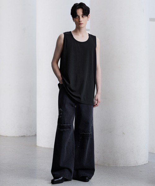 CLEL】High Vintage Design Layered Tank Top/ハイヴィンテージ