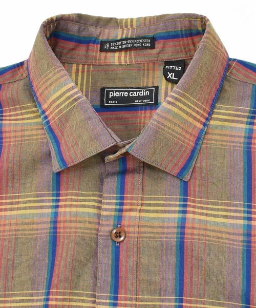 pierre cardin(ピエールカルダン)の「【ヴィンテージ古着】80's Pierre Cardin/ピエール・カルダン オンブレチェックシャツ(シャツ/ブラウス・メンズ・ブラウン・X-LARGE)」の5枚目の写真