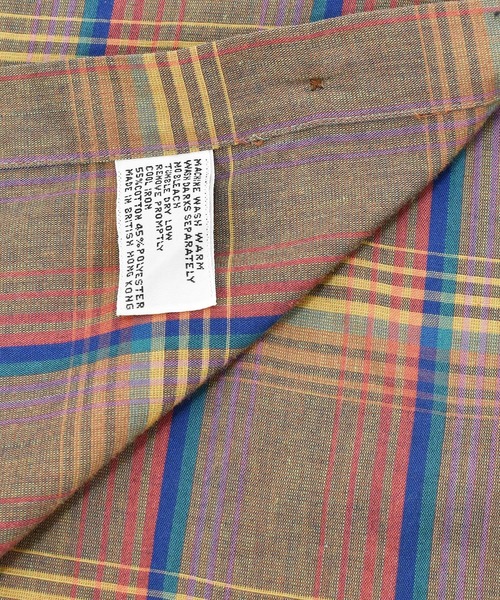 pierre cardin(ピエールカルダン)の「【ヴィンテージ古着】80's Pierre Cardin/ピエール・カルダン オンブレチェックシャツ(シャツ/ブラウス・メンズ・ブラウン・X-LARGE)」の8枚目の写真