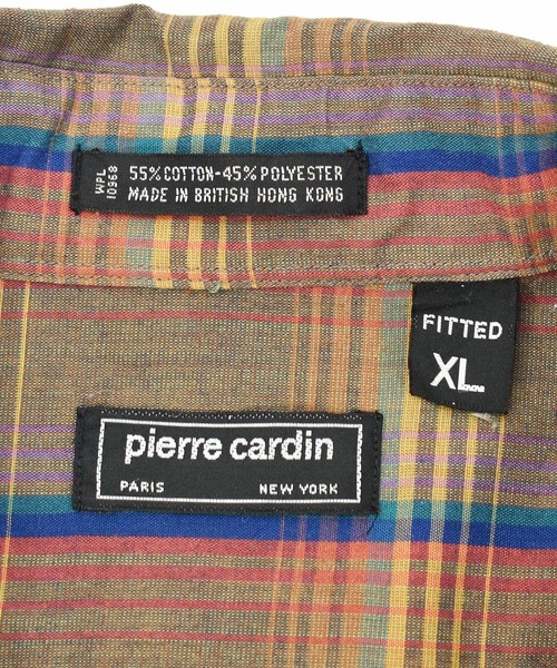 pierre cardin(ピエールカルダン)の「【ヴィンテージ古着】80's Pierre Cardin/ピエール・カルダン オンブレチェックシャツ(シャツ/ブラウス・メンズ・ブラウン・X-LARGE)」の4枚目の写真