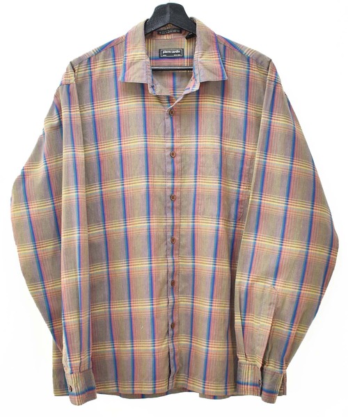pierre cardin(ピエールカルダン)の「【ヴィンテージ古着】80's Pierre Cardin/ピエール・カルダン オンブレチェックシャツ(シャツ/ブラウス・メンズ・ブラウン・X-LARGE)」の2枚目の写真