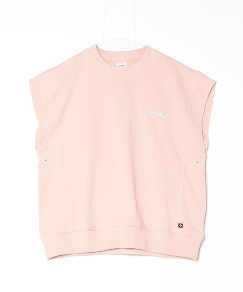 CONVERSE(コンバース)の「コンバース NS SWEAT TP_(スウェット・レディース・ライトグレー/スモークピンク/ライトベージュ・M/L)」の1枚目の写真