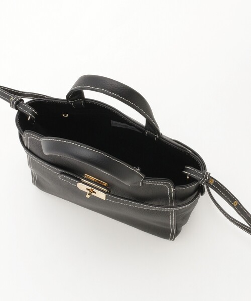 &Bridge(アンドブリッジ)の「cachellier(カシェリエ) ショルダー付きトートバッグ(BK)(トートバッグ・レディース・ブラック・99)」の4枚目の写真