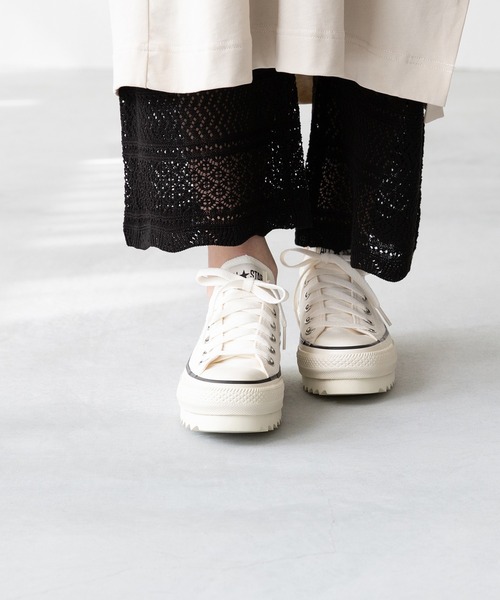 CONVERSE（コンバース）の「CONVERSE ALL STAR SHARKSOLE　コンバース オールスター シャークソール ローカット（スニーカー・レディース・ブラック/ピンク/ホワイト・22.0cm/22.5cm/23.0cm/23.5cm/24.0cm/24.5cm/25.0cm）」の5枚目の写真