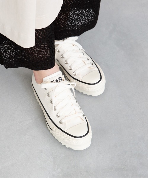 CONVERSE（コンバース）の「CONVERSE ALL STAR SHARKSOLE　コンバース オールスター シャークソール ローカット（スニーカー・レディース・ブラック/ピンク/ホワイト・22.0cm/22.5cm/23.0cm/23.5cm/24.0cm/24.5cm/25.0cm）」の8枚目の写真