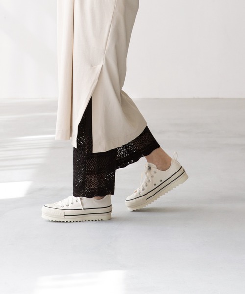 CONVERSE（コンバース）の「CONVERSE ALL STAR SHARKSOLE　コンバース オールスター シャークソール ローカット（スニーカー・レディース・ブラック/ピンク/ホワイト・22.0cm/22.5cm/23.0cm/23.5cm/24.0cm/24.5cm/25.0cm）」の10枚目の写真