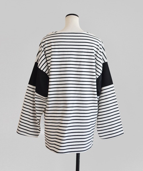 Marient(マリエント)の「ドッキングボーダーTEE 2(Tシャツ/カットソー・レディース・ブラック/イエロー/ブルー・FREE)」の14枚目の写真