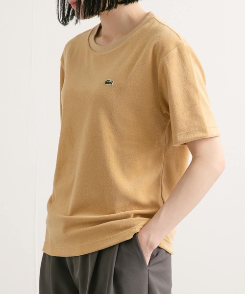 LACOSTE(ラコステ)の「『別注』LACOSTE×DOORS パイルクルーネックTシャツ(Tシャツ/カットソー・レディース・ピンク/ホワイト/ベージュ/ネイビー・FREE)」の17枚目の写真