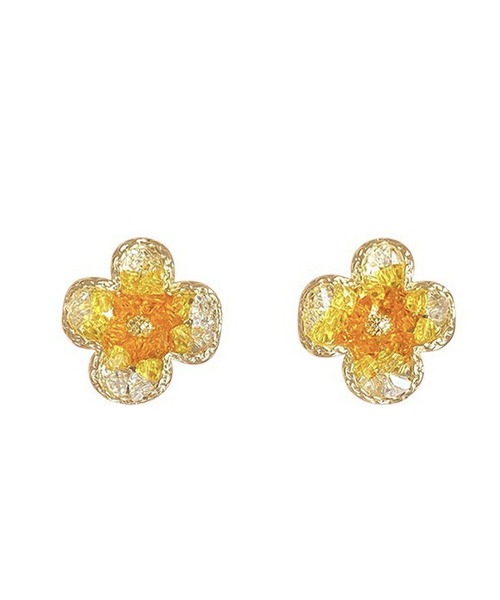 LA VORAGINE(ラ ヴォラジネ)の「アレルギー対応水晶の花ピアス(ピアス(両耳用)・レディース・グリーン/レッド/オレンジ・FREE)」の20枚目の写真