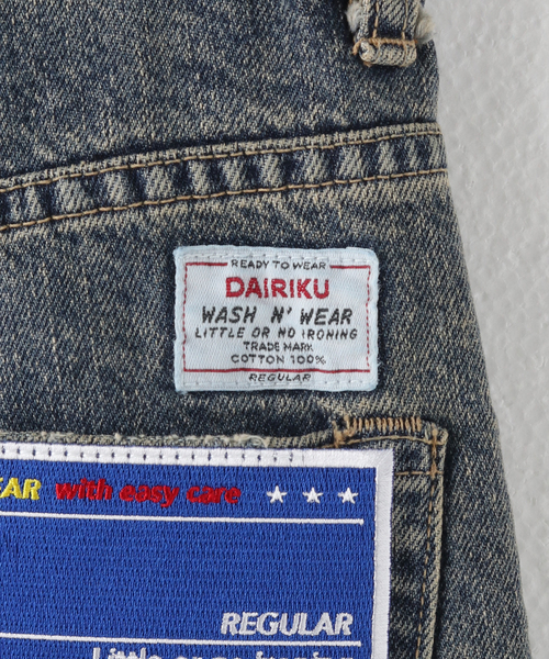 DAIRIKU(ダイリク)の「【DAIRIKU / ダイリク】Straight Denim Pants(デニムパンツ・メンズ・ブラック/ブルー・SMALL/MEDIUM)」の10枚目の写真