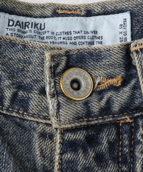 DAIRIKU(ダイリク)の「【DAIRIKU / ダイリク】Straight Denim Pants(デニムパンツ・メンズ・ブラック/ブルー・SMALL/MEDIUM)」の14枚目の写真