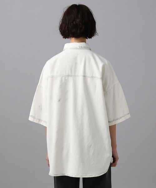 PAGEBOY（ページボーイ）の「ハクプリントデニム半袖シャツ（シャツ/ブラウス・レディース・ブラック/ブルー/ホワイト・FREE）」の20枚目の写真