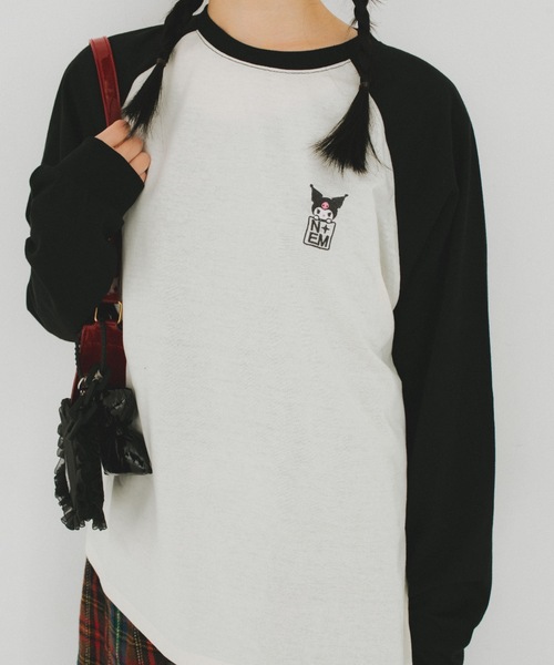 nemne store(ネンネストア)の「【nemne store × My Melody & Kuromiコラボアイテム】ハートモチーフラグランロンT(Tシャツ/カットソー・レディース・ブラック/ネイビー・SMALL/MEDIUM)」の17枚目の写真