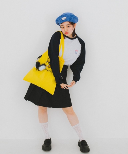 nemne store(ネンネストア)の「【nemne store × My Melody & Kuromiコラボアイテム】ハートモチーフラグランロンT(Tシャツ/カットソー・レディース・ブラック/ネイビー・SMALL/MEDIUM)」の20枚目の写真