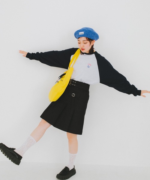 nemne store(ネンネストア)の「【nemne store × My Melody & Kuromiコラボアイテム】ハートモチーフラグランロンT(Tシャツ/カットソー・レディース・ブラック/ネイビー・SMALL/MEDIUM)」の18枚目の写真