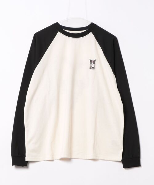 nemne store(ネンネストア)の「【nemne store × My Melody & Kuromiコラボアイテム】ハートモチーフラグランロンT(Tシャツ/カットソー・レディース・ブラック/ネイビー・SMALL/MEDIUM)」の3枚目の写真