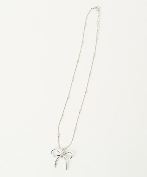 WEGO（ウィゴー）の「WEGO/リボンモチーフアソートネックレス（ネックレス・レディース・その他1/その他2・FREE）」の4枚目の写真