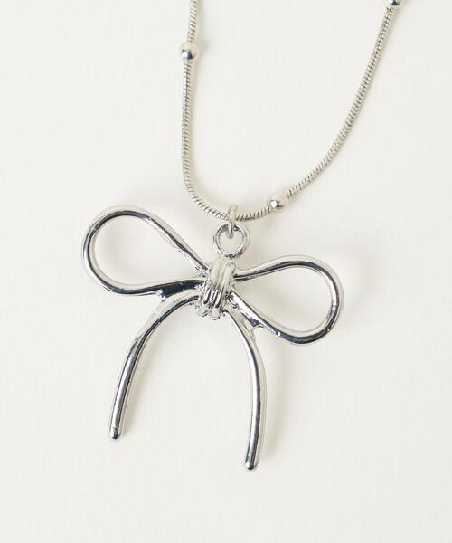 WEGO（ウィゴー）の「WEGO/リボンモチーフアソートネックレス（ネックレス・レディース・その他1/その他2・FREE）」の5枚目の写真