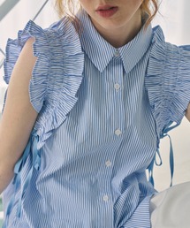 idem | 【 ZOZOTOWN限定 】drawstring ribbon shirt/ドロストリボンブラウス(シャツ/ブラウス)