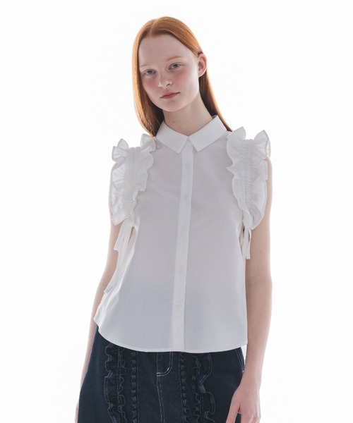 ブラウス シャツ STRIPED RIBBON BLOUSE レディース Vintage Striped Satin Blouse - Women's Long Sleeve Top with