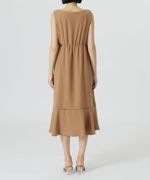 LOVELESS（ラブレス）の「【手洗い可】ブロッキングリゾートプリントワンピース（ワンピース・レディース・ベージュ系その他・36/34）」の5枚目の写真