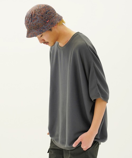 (Never) Acquiesce(ネバーアクイース)の「ミラノリブドルマンクルーTシャツ(Tシャツ/カットソー・メンズ・ダークブルー/ホワイト/グリーン/グレー系/ブラック/グレイッシュベージュ/ワイン/ブラウン/チャコール・MEDIUM/LARGE)」の5枚目の写真