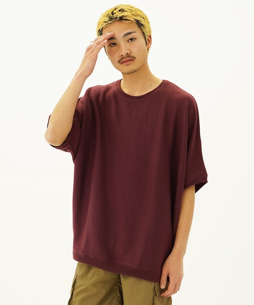 (Never) Acquiesce(ネバーアクイース)の「ミラノリブドルマンクルーTシャツ(Tシャツ/カットソー・メンズ・ダークブルー/ホワイト/グリーン/グレー系/ブラック/グレイッシュベージュ/ワイン/ブラウン/チャコール・MEDIUM/LARGE)」の9枚目の写真