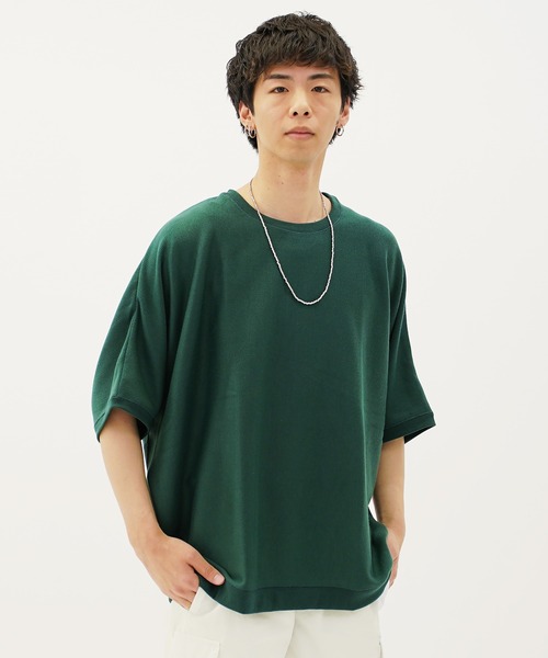 (Never) Acquiesce(ネバーアクイース)の「ミラノリブドルマンクルーTシャツ(Tシャツ/カットソー・メンズ・ダークブルー/ホワイト/グリーン/グレー系/ブラック/グレイッシュベージュ/ワイン/ブラウン/チャコール・MEDIUM/LARGE)」の8枚目の写真