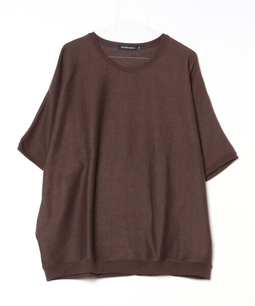 (Never) Acquiesce(ネバーアクイース)の「ミラノリブドルマンクルーTシャツ(Tシャツ/カットソー・メンズ・ダークブルー/ホワイト/グリーン/グレー系/ブラック/グレイッシュベージュ/ワイン/ブラウン/チャコール・MEDIUM/LARGE)」の16枚目の写真