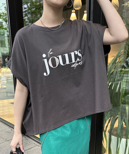セール】【WEB限定】パールロゴボックスTEE（Tシャツ/カットソー