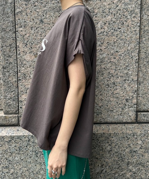 doudou partenzaロゴプリントTEE WEB限定】ドロストミックスロゴTEE | DOUDOU(ドゥドゥ