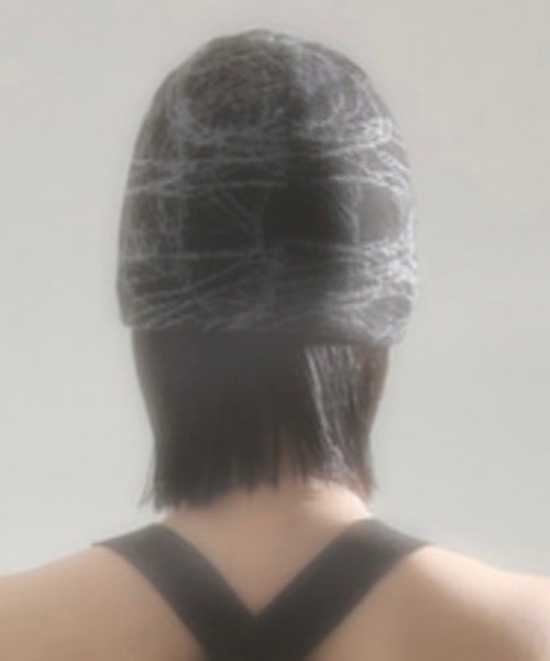 FLAREUP（フレアアップ）の「韓国ブランド FLAREUP フレアアップ Chaos Knit Beanie ニット帽 総柄ビーニー 深め 帽子 韓国ファッション ストリートファッション テック系ファッション（ニットキャップ/ビーニー・メンズ・ブラック/オフホワイト・ONE SIZE）」の11枚目の写真