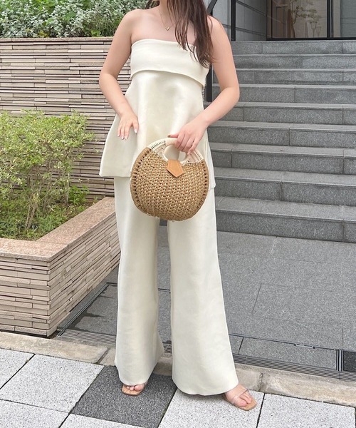 KOBE LETTUCE（コウベレタス）の「[ アンチピリング ] ニットワイドパンツ（その他パンツ・レディース・グレー/アイボリー/ブラック・L/M）」の16枚目の写真