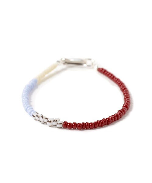 BEAMS BOY（ビームスボーイ）の「ROSETTA PRAYER / 3mm ビーズ ブレス（ブレスレット・レディース・ブラウン/レッド/イエロー・ONE SIZE）」の3枚目の写真