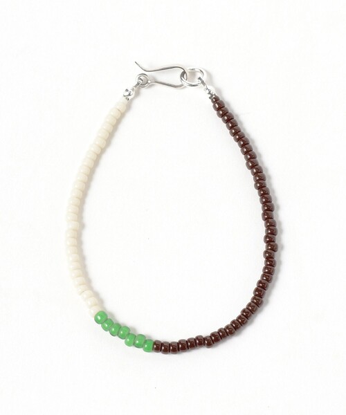 BEAMS BOY（ビームスボーイ）の「ROSETTA PRAYER / 3mm ビーズ ブレス（ブレスレット・レディース・ブラウン/レッド/イエロー・ONE SIZE）」の4枚目の写真