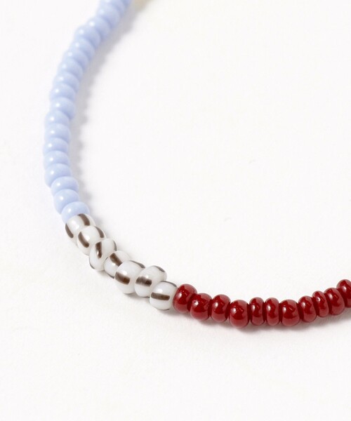 BEAMS BOY（ビームスボーイ）の「ROSETTA PRAYER / 3mm ビーズ ブレス（ブレスレット・レディース・ブラウン/レッド/イエロー・ONE SIZE）」の8枚目の写真