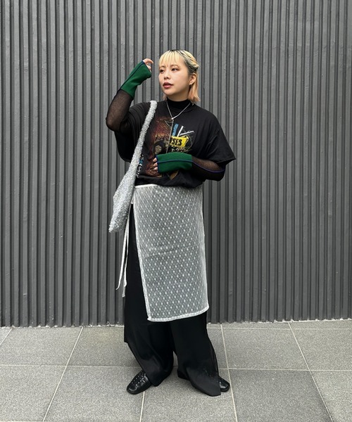 Happy John（ハッピージョン）の「lace wrap skirt / レースラップスカート（スカート・レディース・ホワイト/ブラック・FREE）」の16枚目の写真