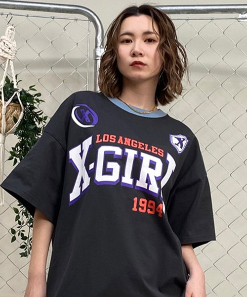 X-GIRL/エックスガール Tシャツ DESI LTD GAME SHIRT S/S