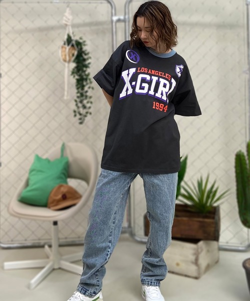 X-GIRL/エックスガール Tシャツ DESI LTD GAME SHIRT S/S
