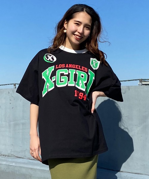 X-GIRL/エックスガール Tシャツ DESI LTD GAME SHIRT S/S
