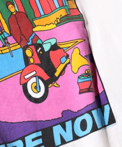 the Oasis(ジオアシス)の「【THRIFTY LOOK スリフティールック】 THRIFTY "OASIS" TEE ロック/ビンテージ/ユーズドライクTシャツ/オアシス/ヴィンテージ(Tシャツ/カットソー・メンズ・ホワイト・LARGE/X-LARGE/MEDIUM)」の4枚目の写真