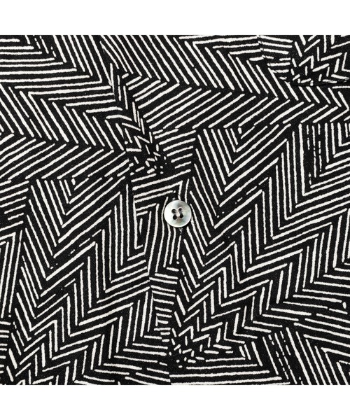 CALEE（キャリー）の「R/P GEOMETRIC PATTERN SH（シャツ/ブラウス・メンズ・ブラック/ブルー・MEDIUM/LARGE/SMALL）」の7枚目の写真