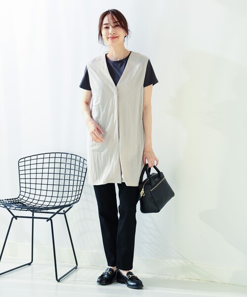 B:MING by BEAMS(ビーミングバイビームス)の「カットソー サマー ジレ(ベスト・レディース・ブラック/ベージュ・SMALL/MEDIUM)」の17枚目の写真