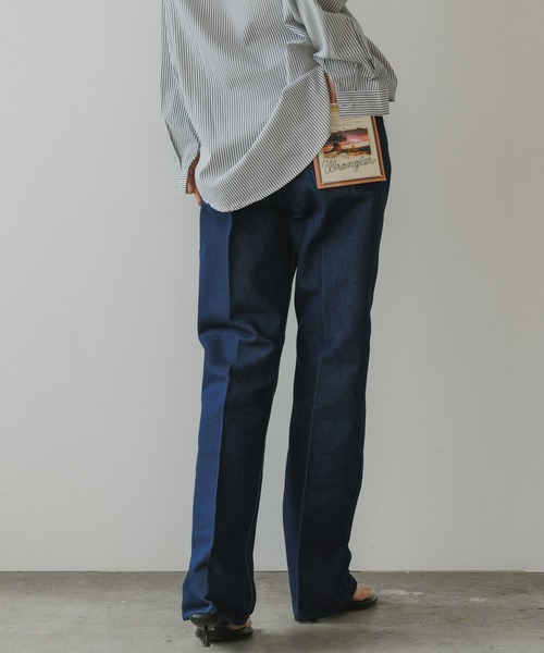 Wrangler(ラングラー)の「Wrangler/ラングラー WRANCHER DRESS デニムパンツ フレアパンツ センタープレス メンズ レディース 秋 秋服 2026年秋冬(デニムパンツ・メンズ・ブルー/インディゴブルー/ブラック・L/XL/S/M)」の19枚目の写真