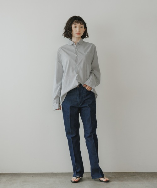 Wrangler(ラングラー)の「Wrangler/ラングラー WRANCHER DRESS デニムパンツ フレアパンツ センタープレス メンズ レディース 秋 秋服 2026年秋冬(デニムパンツ・メンズ・ブルー/インディゴブルー/ブラック・L/XL/S/M)」の22枚目の写真