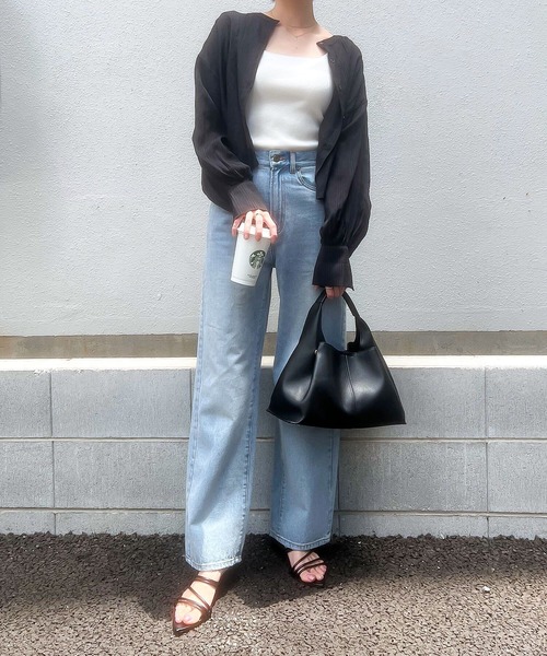 KOBE LETTUCE（コウベレタス）の「ソフトフェイクレザーワンハンドルバッグ（ハンドバッグ・レディース・ブラック/アイボリー/ブラウン・F）」の22枚目の写真