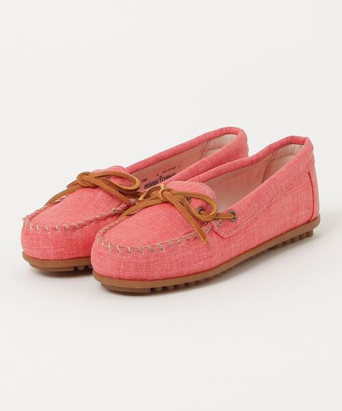 Minnetonka(ミネトンカ)の「【MINNETONKA】CANVAS MOC モカシン キャンバス モック(モカシン/デッキシューズ・レディース・ピンク系その他/イエロー系その他・US5)」の1枚目の写真