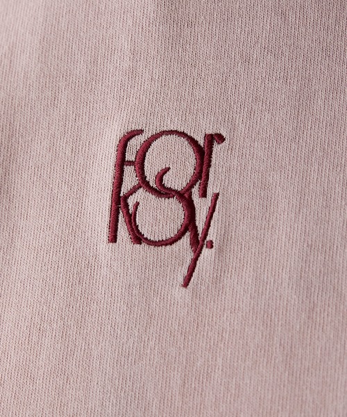 forksy.(フォルクシー)の「【forksy.】ワンポイントロゴ刺繍サイドスナップ半袖Tシャツ(Tシャツ/カットソー・レディース・スモークピンク/オフホワイト/ネイビー・FREE)」の17枚目の写真