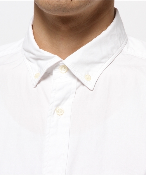 GLOSTER(グロスター)の「80/2×80/2 Finxブロードレギュラーシャツ(シャツ/ブラウス・メンズ・ホワイト/ネイビー・LARGE/MEDIUM/SMALL)」の6枚目の写真